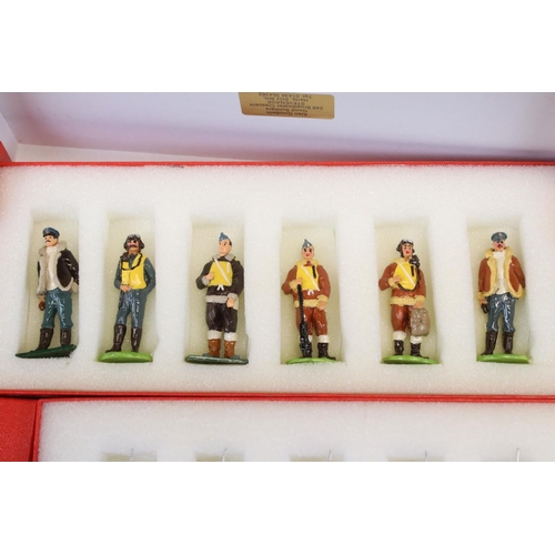 293 - 27 Boxed contemporary metal figure sets to include Good, Tradition, Britains featuring British Navy,... 