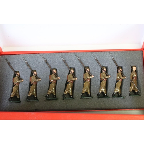 293 - 27 Boxed contemporary metal figure sets to include Good, Tradition, Britains featuring British Navy,... 