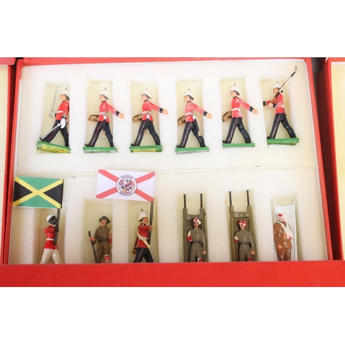 293 - 27 Boxed contemporary metal figure sets to include Good, Tradition, Britains featuring British Navy,... 