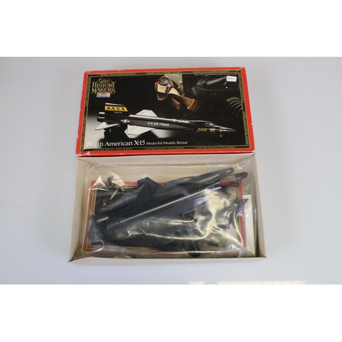 295 - 12 Boxed plastic models kits Revell (North American X-15, Oil Tanker 