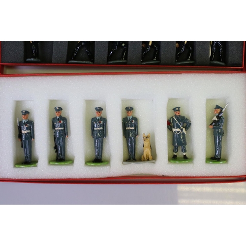 296 - Nine boxed Good Soldiers metal figure sets to include Women's Service Saluting, Cowboys 1, Cowboys 2... 