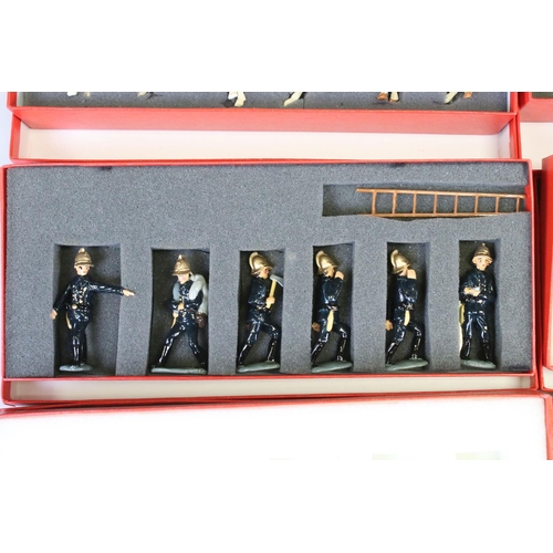 296 - Nine boxed Good Soldiers metal figure sets to include Women's Service Saluting, Cowboys 1, Cowboys 2... 