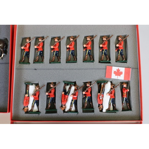 296 - Nine boxed Good Soldiers metal figure sets to include Women's Service Saluting, Cowboys 1, Cowboys 2... 