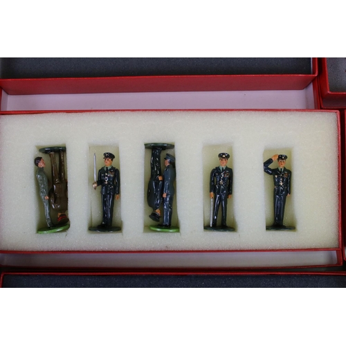 296 - Nine boxed Good Soldiers metal figure sets to include Women's Service Saluting, Cowboys 1, Cowboys 2... 