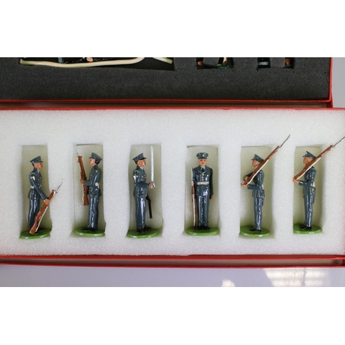 296 - Nine boxed Good Soldiers metal figure sets to include Women's Service Saluting, Cowboys 1, Cowboys 2... 