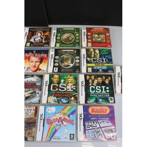 211 - Nintendo DSi and Nintendo 3DS handheld gaming consoles plus 25 x DS games to include Professor Layto... 