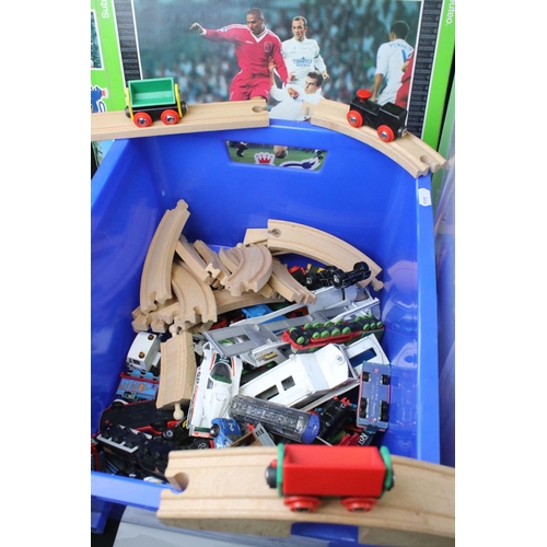 214 - Quantity of toys and games to include play worn diecast models, boxed Doctor Who The Game of Time an... 