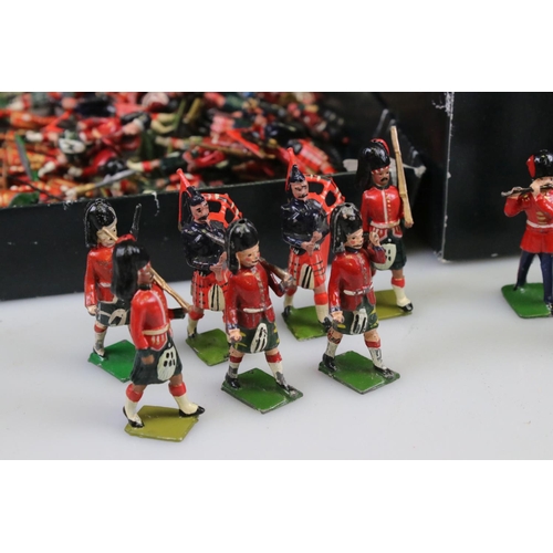 308 - Collection of approximately 120 Lead Soldiers including 8x Britains Waterloo Soldiers, 4 J Hill & Co... 