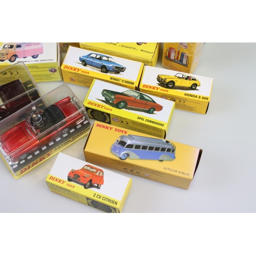 339 - 17 Boxed Atlas Dinky diecast models to include 1420, 530, 1421, 1424G, 1425E, 1408, 1416, 011500, 26... 