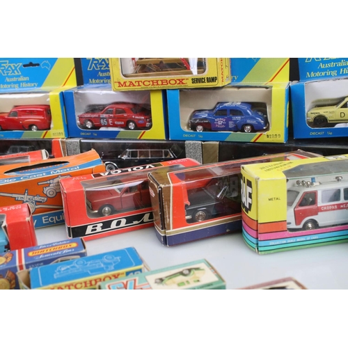 348 - 24 Boxed diecast models to include 4 x Trax, 7 x Matchbox 75 Series, Crescent No 1250 25 PDR Light A... 