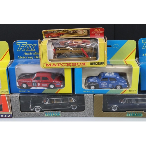 348 - 24 Boxed diecast models to include 4 x Trax, 7 x Matchbox 75 Series, Crescent No 1250 25 PDR Light A... 