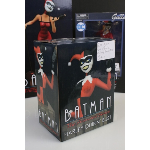 247 - Four boxed Diamond Select Toys DC Batman The Animated Series Harley Quinn figures to include Red & B... 