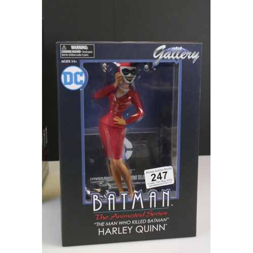 247 - Four boxed Diamond Select Toys DC Batman The Animated Series Harley Quinn figures to include Red & B... 