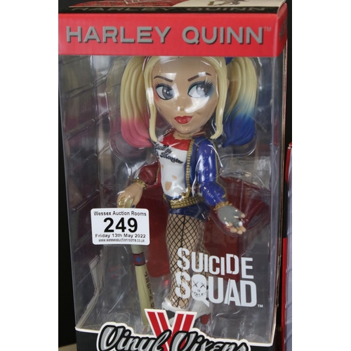 249 - Eight boxed DC Collectibles to include Batman Arkham Asylum Harley Quinn, Harley Quinn Bust 2nd edn,... 