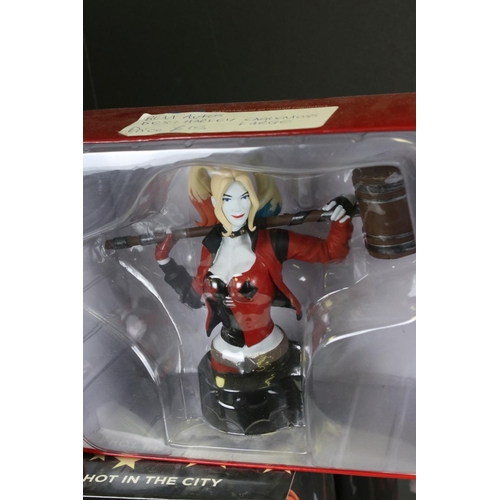 249 - Eight boxed DC Collectibles to include Batman Arkham Asylum Harley Quinn, Harley Quinn Bust 2nd edn,... 