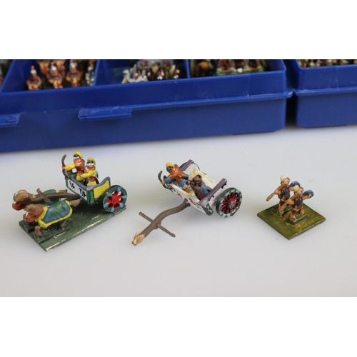 315 - Large collection of 15mm metal Ancient War Gaming figures to include Romans, Early Greek, Late Greek... 