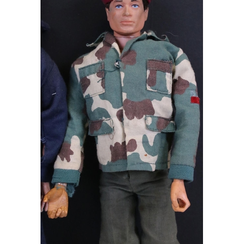 319A - Action Man - Two original Palitoy figures to include Sailor and Red Paratrooper, both in original cl... 