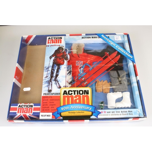 320 - Boxed Hasbro Action Man 40th Anniversary Polar Explorer figure set plus a quantity of original Palit... 