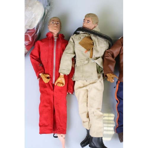 321 - Action Man - Collection of original Palitoy items to include 5 x figures, weapons, clothing and acce... 