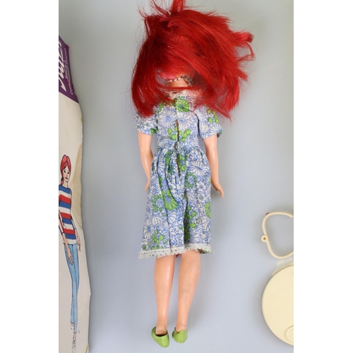 325 - Boxed 1960's Pedigree Mitzi, Sindy's Continental Friend, Doll with Red Hair and Floral Dress with sh... 