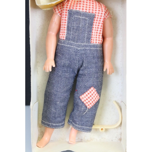 327 - Boxed 1960's Pedigree Patch, Sindy's Little Sister, Doll, Blonde dressed in Dungarees (head detached... 