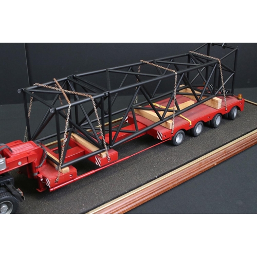 425 - Two plastic kit built haulage models, very well made, includes a British Steel Strip Products (coupl... 