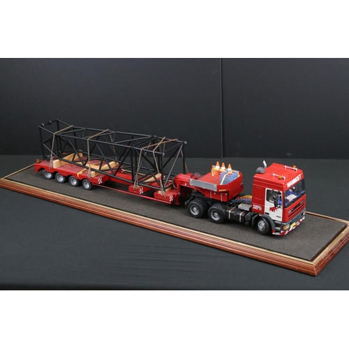 425 - Two plastic kit built haulage models, very well made, includes a British Steel Strip Products (coupl... 