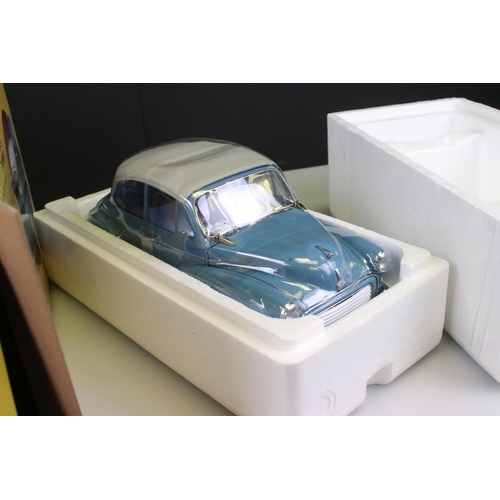 429 - Boxed Sun Star ltd edn 1:12 4772 1960 Morris Minor 1000 Tourer diecast model in blue, numbered 802/1... 