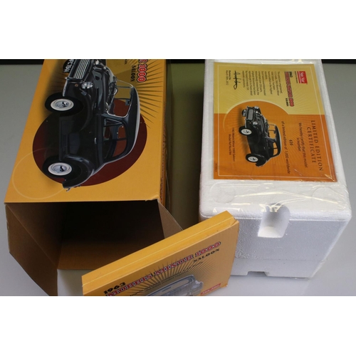 431 - Boxed Sun Star ltd edn 1:12 4784 1963 Morris Minor 1000 Saloon diecast model, numbered 430/1000, exc... 