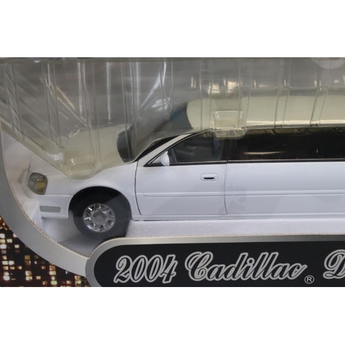 436 - Boxed Sun Star 1:18 diecast 4232 Cadillac DeVille Limousine 2004, model ex, box showing slight wear