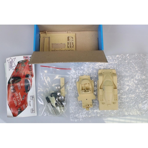 567 - Three boxed plastic model kits to include 2 x Provence Moulage (K516 Nissan R885 Le Mans 88 & K908 F... 