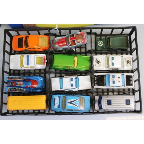 568 - Two Matchbox Carry Cases containing a total of 44 diecast models to include various Matchbox and Cor... 