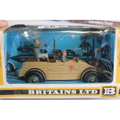 569 - Five boxed diecast models to include Britains 9785 Military Vehicles Afrika Korps Kubelwagen, Dinky ... 