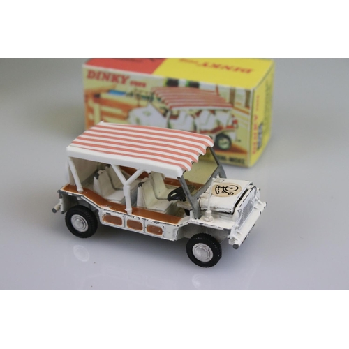 570 - Four mid 20th C diecast models in reproduction boxes to include 3 x Dinky (106 The Prisoner Mini Mok... 