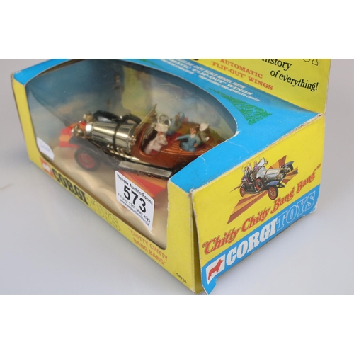 573 - Boxed Corgi 98751 Chitty Chitty Bang Bang diecast model, complete with 4 x figures and accessories, ... 