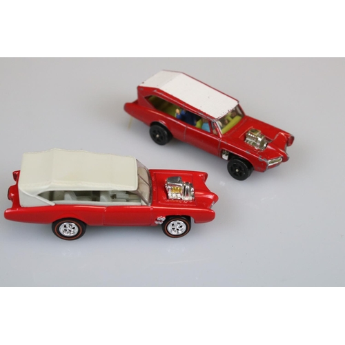 574 - Boxed Husky The Monkees Monkeemobile diecast model (play worn, ex box) plus a play worn Corgi Whizzw... 