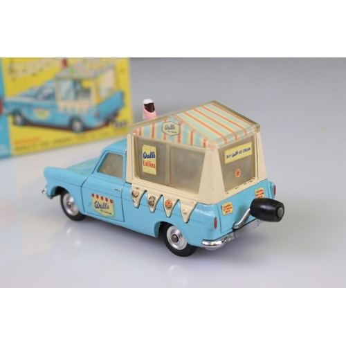 579 - Boxed Corgi 474 Musical Wall's Ice Cream Van on Ford Thames diecast model, music in working order, d... 