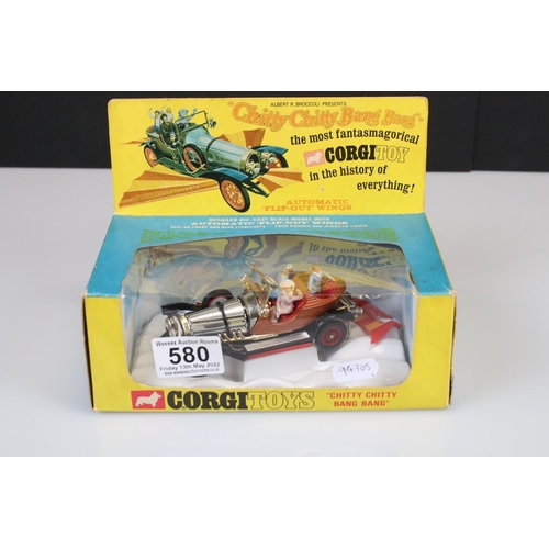 580 - Two boxed TV related Corgi diecast models to include 266 Chitty Chitty Bang Bang complete with 4 x f... 