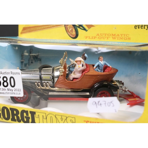 580 - Two boxed TV related Corgi diecast models to include 266 Chitty Chitty Bang Bang complete with 4 x f... 