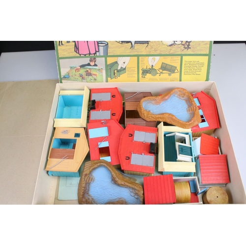 190 - Group of toys and collectables to include boxed Timpo Big Farm Set buildings, accessories and mat co... 