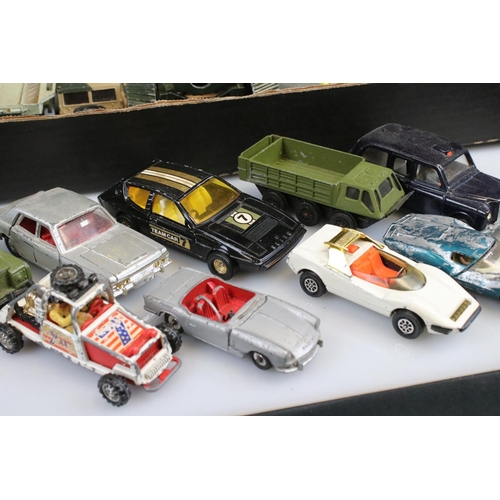 511 - Quantity of play worn diecast models from the mid 20th C onwards to include Corgi, Dinky and Matchbo... 