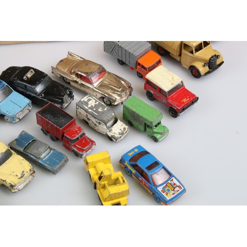 513 - Quantity of play worn diecast, tin plate and plastic models from the mid 20th C onwards to include C... 