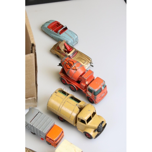 513 - Quantity of play worn diecast, tin plate and plastic models from the mid 20th C onwards to include C... 