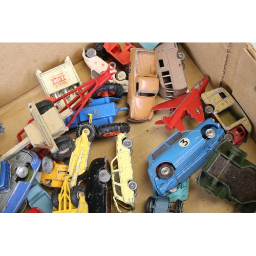 515 - Quantity of mid 20th C play worn diecast models to include Matchbox Lesney and Corgi, features Trian... 