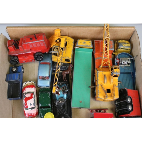 516 - Around 40 mid 20th C play worn diecast models to include Corgi and Dinky featuring Corgi Toblerone V... 