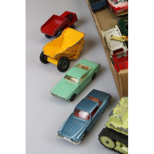 516 - Around 40 mid 20th C play worn diecast models to include Corgi and Dinky featuring Corgi Toblerone V... 