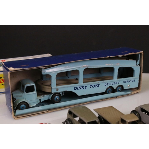 520 - 29 Mid 20th C onwards play worn diecast models, mainly Dinky examples plus a boxed Dinky Supertoys 5... 