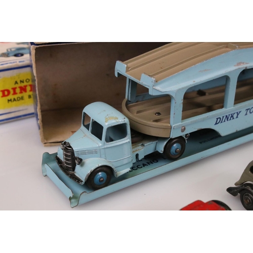 520 - 29 Mid 20th C onwards play worn diecast models, mainly Dinky examples plus a boxed Dinky Supertoys 5... 