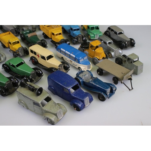 520 - 29 Mid 20th C onwards play worn diecast models, mainly Dinky examples plus a boxed Dinky Supertoys 5... 