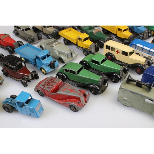 520 - 29 Mid 20th C onwards play worn diecast models, mainly Dinky examples plus a boxed Dinky Supertoys 5... 